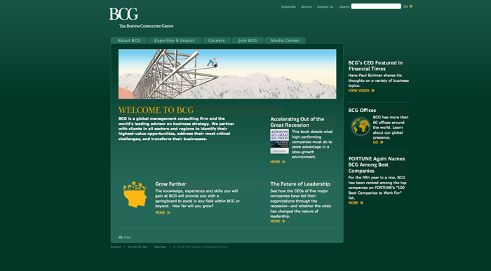 BCG home page